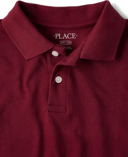 Vista 2 de The Children's Place - Polo de piqué de manga corta para niño