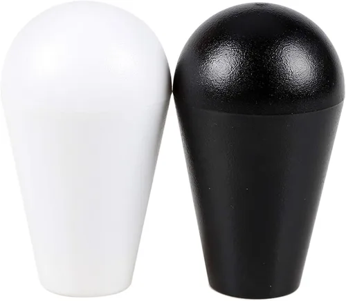 Avisiri Juego de 2 bolas ovaladas de Arcade Joystick's para 2 jugadores Arcade Joystick DIY Kit Sanwa Joystick MAME Jamma Part (blanco y negro)