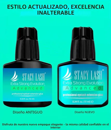 Vista 4 de Stacy Lash Pegamento Extra Fuerte Evolution Advanced para Extensiones de Pestañas (0,17 fl oz / 5 ml) / Seco en 1 Segundo / Retención de 6 Semanas