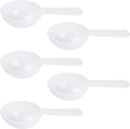Vista 11 de AUEAR, Paquete de 5 cucharadas cucharadas de café de medición de plástico para leche en polvo y especias de semillas de frutas