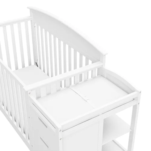 Vista 23 de Graco Benton 5 en 1 Cuna Convertible (Gris) – Certificado GREENGUARD Gold, se convierte de cuna para bebé a cama infantil, diván y cama