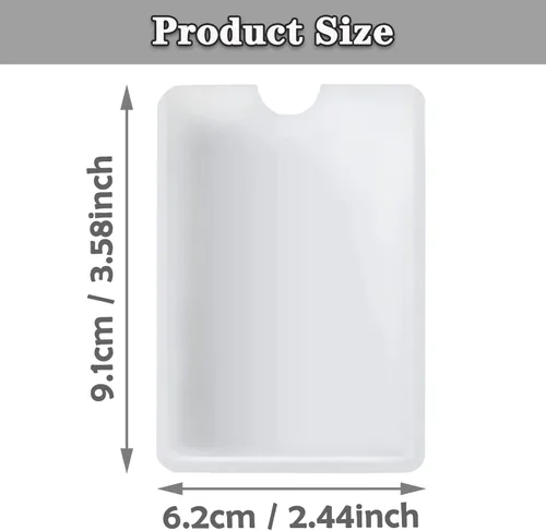 Vista 2 de Tarjetero con bloqueo RFID, protector de tarjeta de crédito e identidad para protección contra robos, paquete de 10 fundas seguras