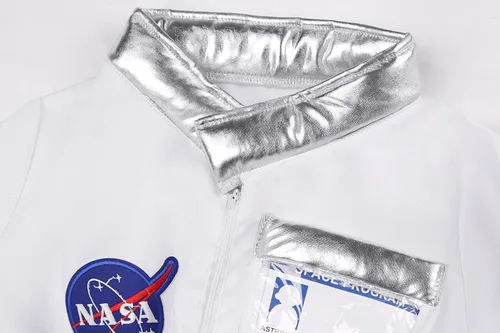 Vista 3 de Neilyoshop Disfraz de piloto de la NASA para niños y niñas disfraz de astronauta para disfraz regalos de cumpleaños