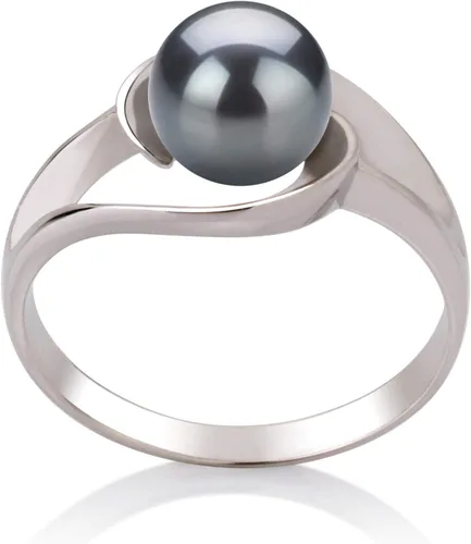 Clare Black 6-7mm AAA Quality Freshwater 925 Sterling Silver Cultured Pearl Ring For Women