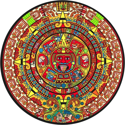 Adhesivo Maya Aztec con calendario maya de México, vinilo para coche, botella de agua, laptop, calcomanía para motocicleta (3 x 3 pulgadas)