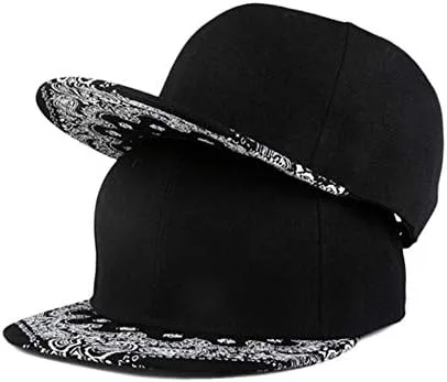 Vista 5 de CNUSER Snapback Hats for Men Women,Fashion Baseball Cap,Hip Hop Flat Bill Brim Adjustable Dad Hats