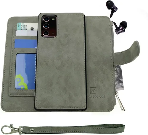 Vista 10 de MODOS LOGICOS Funda para Samsung Galaxy Note 8, [Cartera desmontable Folio] [2 en 1] [Almacenamiento de efectivo con cremallera]
