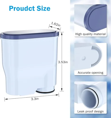 Vista 4 de Paquete de 4 filtros de café compatibles con Philips AquaClean CA6903 /10/00 /01/22 /47, CA6707 /00/10, CMF009, Philips 2000/3000/4000/5000