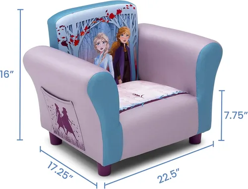 Vista 3 de Delta Children - Silla tapizada, Frozen II (Disney)