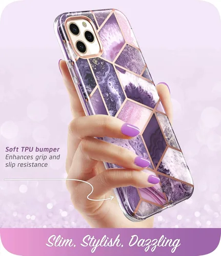 Vista 3 de i-Blason Cosmo Series - Funda para iPhone 11 Pro Max 2019, funda protectora delgada y elegante de cuerpo completo con protector de pantalla