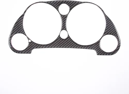 Vista 6 de Cubierta de panel de salpicadero, 1 unidad compatible con Mitsubishi Eclipse 2006-2011, accesorios de ajuste de velocímetro, hecha de fibra