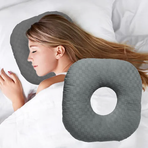 Vista 13 de Almohada para Perforación de Oídos para Dormir de Lado, Almohada con Orificio para Oído para CNH y Dolor de Oído, Inflamación de Oído, Úlceras por