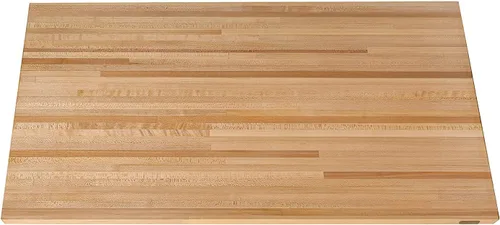 Vista 7 de CONSDAN Encimera de bloque de carnicero, encimera de madera maciza de arce duro cultivado en EE. UU., encimera de lavadoralavanderíacocina, mesa