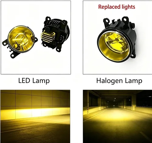 Vista 4 de SIEMID Conjunto de luces antiniebla LED amarillas de 3000 K para Suzuk.i Jimny, Swift, Grand Vitara, Landy 2005-2021, reemplazo mejorado de lámparas