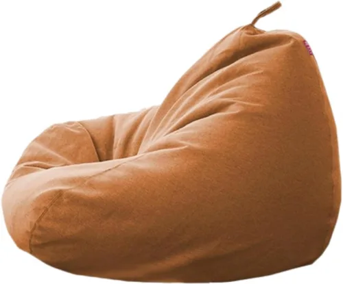 Vista 67 de NIBHZ Funda de hojaldre de pera sin relleno, de lino y algodón, con cojín de pera, puf, sofá perezoso, funda moldeable, verde, 27.6 x 31.5 in