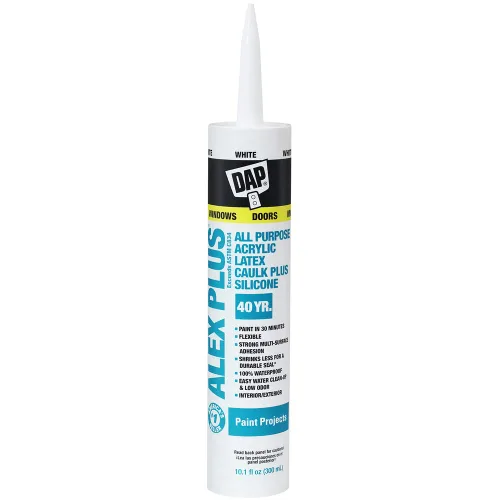 Sellador de látex acrílico transparente con silicona Dap 18156 en tamaño de 10.1 onzas, 18152