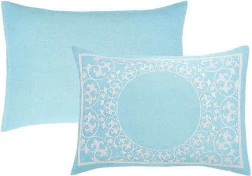 Vista 4 de Superior Juego de colcha de mezcla de algodón, incluye colcha de gran tamaño y 2 fundas de almohada a juego, manta ligera, decoración de cama