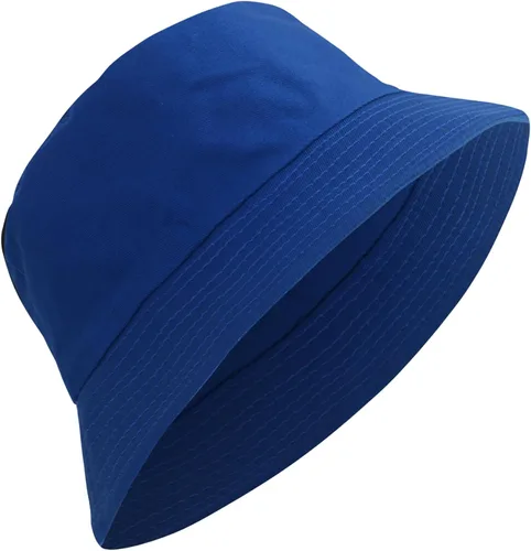 Vista 18 de PFFY Reversible Bucket Hat for Women Men Cotton Sun Beach Fishing Cap Negro/Beige (reversible)