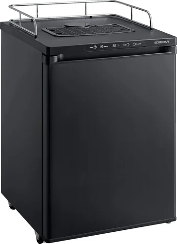 EdgeStar BR3002BL Refrigerador de conversión Kegerator de 24 pulgadas de ancho para barril de tamaño completo - Negro