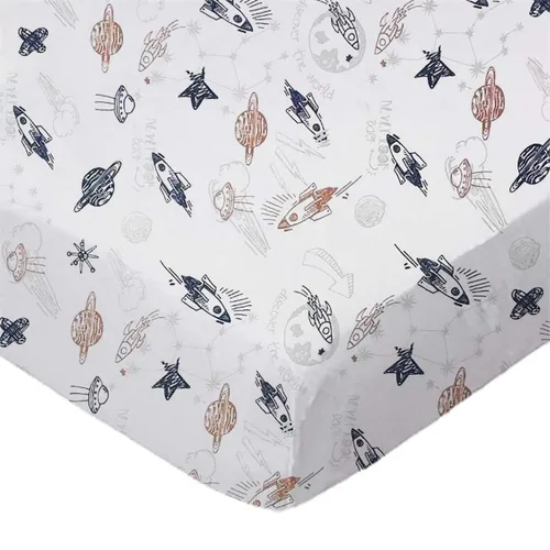 Vista 4 de SheetWorld - Sábana bajera ajustable para Maxi-COSI Swift, 31 x 39 pulgadas, 100% algodón, hipoalergénica, suave como la mantequilla, estampado