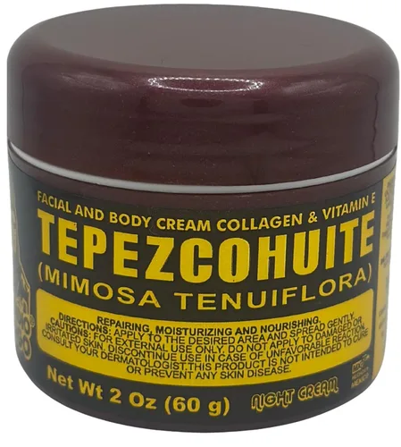 Vista 5 de Crema Nocturna Del Indio Papago Tepezcohuite 60g / 2.02Fl Oz 3 Pack - Reduce Líneas de Expresión - Aclara Imperfecciones de la Piel