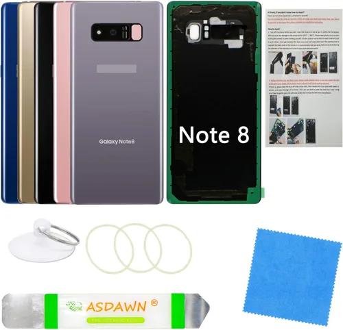 Vista 26 de Estuche de panel de vidrio trasero de repuesto para Galaxy S8 con manual de instalación + lente de cámara preinstalada + todo el adhesivo + kit