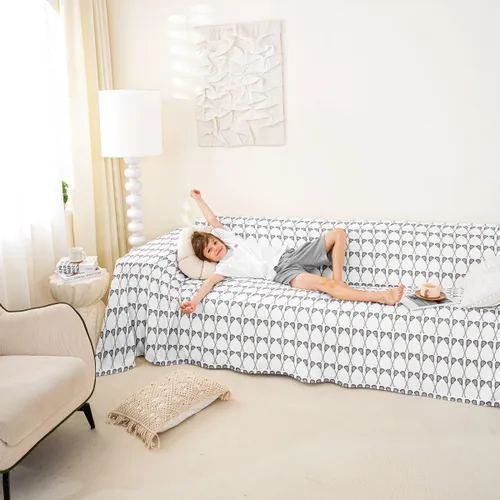 Vista 3 de Erosebridal Lacrosse Sticks Sofa Cover Ball Sports Couch Cover Racket Sofa Slipcover Lacrosse Game Couch Protector,71" x 102