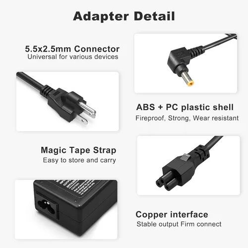 Vista 8 de Cargador CA/CC de 19 V compatible con JBL Xtreme 2 - Solo compatible con JBL Boombox, Xtreme, altavoz inalámbrico inalámbrico portátil extremo