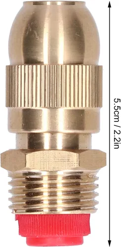 Vista 2 de Boquilla de aspersor, cabezal de rociado de agua de riego de jardín, 2 piezas de rosca macho de 1/2 rosca ajustable para riego de jardín y césped