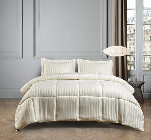 Vista 4 de Blue Ridge Home Fashions Kathy Ireland-Essentials - Juego de edredón reversible de 3 piezas de microfibra con diseño de damasco, color chocolate
