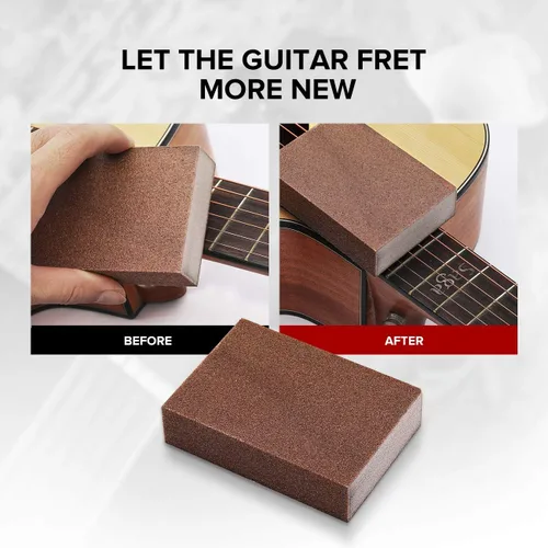 Vista 3 de MIFOGE Kit de herramientas de mantenimiento de reparación de guitarra de 45 piezas con bolsa de transporte, juego de herramientas de cuidado grande