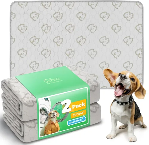 Vista 70 de FXW - Almohadillas lavables para orina de perros con superabsorción, diseñadas para jaulas de 42 pulgadas, 41 × 27 pulgadas rectangulares, boho, 2