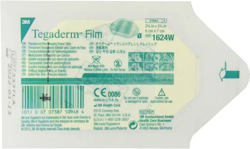 Vista 2 de Rescue Essentials - Apósito de película transparente Tegaderm 3M, estéril - 2 3/8 pulgadas x 2 3/4 pulgadas - (paquete de 10)