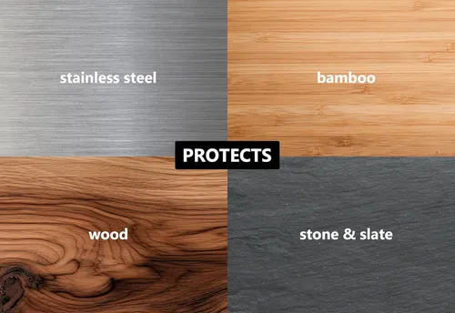 Vista 7 de Materialix Aceite mineral de grado alimenticio – 8.45 onzas líquidas Tabla de cortar, aceite de bloque de carnicero y acondicionador de madera