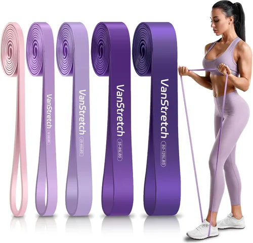 Vista 10 de Resistance Bands for Working Out,5-Level Elastic Exercise Bands Colorido