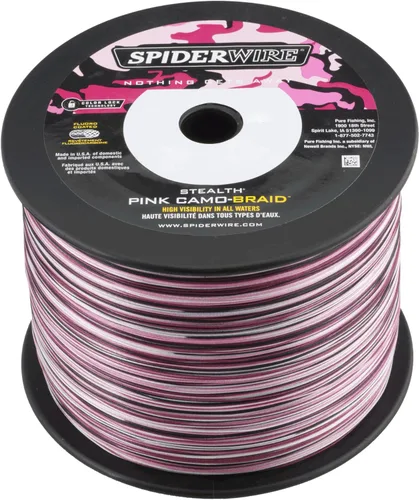 Vista 23 de Spiderwire Stealth Braid 3000 Yardas Camuflado azul