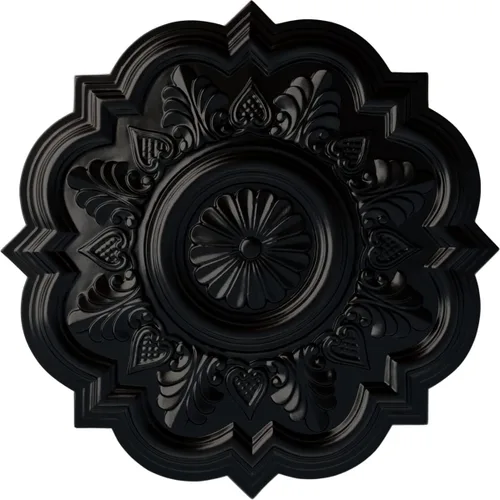 Vista 35 de Ekena Millwork CM20DRFCS - Medallón de techo Deria, 20 1/4 pulgadas de diámetro x 1 1/2 pulgadas de diámetro