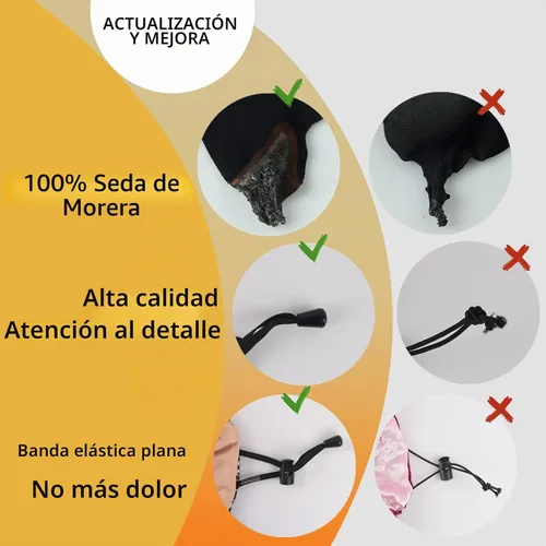 Vista 4 de RedJoe 22 Momme - Gorro de seda de morera 100 % para dormir, gorro de dormir ajustable de seda para mujeres y hombres, para el cuidado del cabello