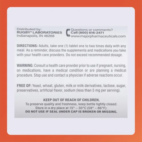 Vista 5 de Rugby - Tabletas de calcio de 600 mg - Suplemento de calcio - 60 unidades (1 paquete)