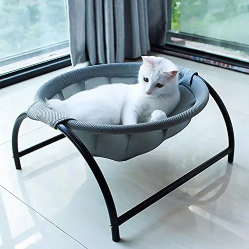 Vista 13 de JUNSPOW Cubierta de red de repuesto dedicada para cama de gato, transpirable, suave y duradera (negro)