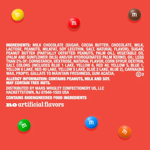 Vista 3 de M&M'S MINIS - Caramelos coloridos de chocolate con leche y mantequilla de maní NFL Super Bowl, tamaño compartido, bolsa de dulces de 8.6 onzas