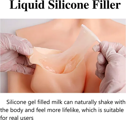 Vista 4 de SHMCOFE Silicone Breast Forms Silicone Breastplate C-G Cup Fake Breasts For Dragqueen Crossdresser 2nd
