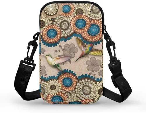 Vista 2 de Small Crossbody Bags with Zipper and Multiple Shoulder Strap, Waist Bag for Women Men