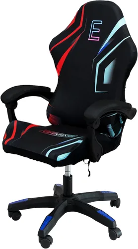 Vista 9 de Fundas para sillas de juegos, impresión 3D, de una pieza, ajuste universal, funda de asiento para silla de juegos con reposabrazos (color: estilo 5)