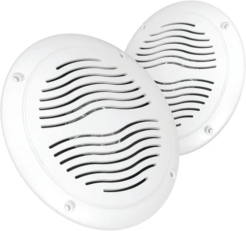 Vista 7 de Altavoces para exteriores resistentes al agua de 5 pulgadas, doble cono, potencia máxima de 25 W, compatible con marinas y RV (negro)
