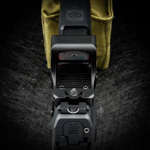 Vista 9 de ZULISY Otter Shake to Awake 3 MOA Micro Open Red Dot Sight, apto para RMSc/507K Footprint Pistol Mount, 0.039x0.827 in EDC Tactical Mini Reflex