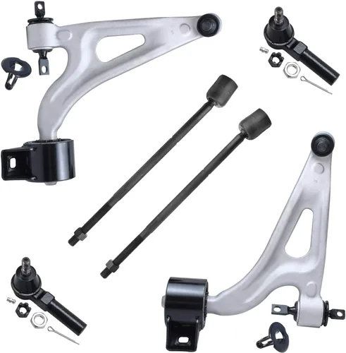 Vista 311 de Detroit Axle - Kit de extremo delantero RWD para Chrysler 300 Dodge Charge Challenger 2011-2019, 2 brazos de control inferiores traseros 2 rótulas