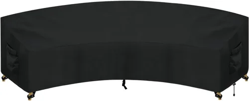 Vista 24 de PureFit Funda de sofá modular para exteriores en forma de L, impermeable, para muebles de patio, terraza, césped y jardín, 83 x 104 pulgadas