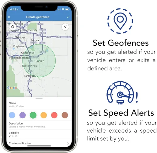 Vista 4 de Brickhouse GPS Tracker for Vehicles - Livewire Volt 4G LTE Wired Car Tracker with GPS Tracking & Mapping - Enhance Security with Real-Time 24/7