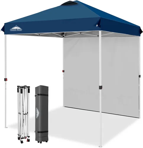 Vista 43 de EAGLE PEAK - Tienda de campaña desplegable con toldo, 1 pared lateral, fácil de montar, tienda para eventos, protección solar para exteriores, bolsa